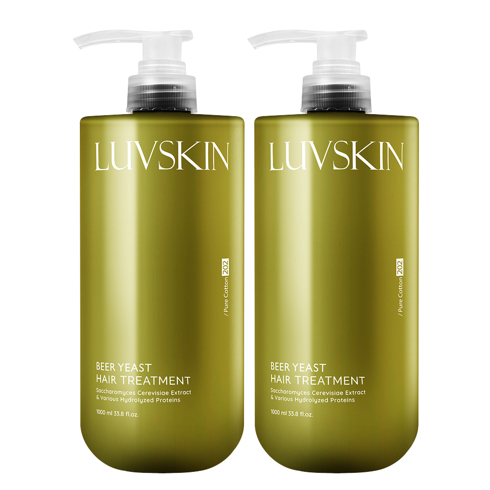 루브스킨 맥주효모 트리트먼트(퓨어코튼향) 1000ml x 2개