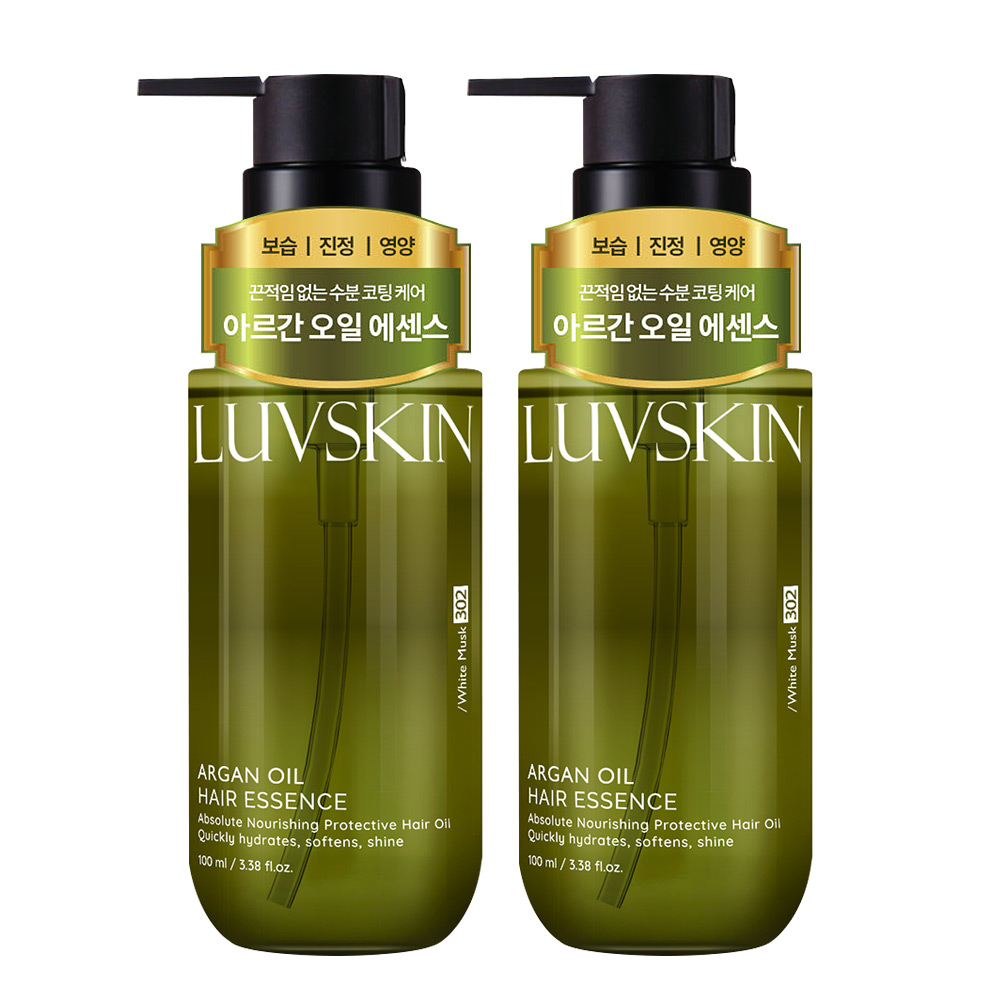 루브스킨 아르간오일 헤어에센스(화이트머스크향) 100ml x 2개