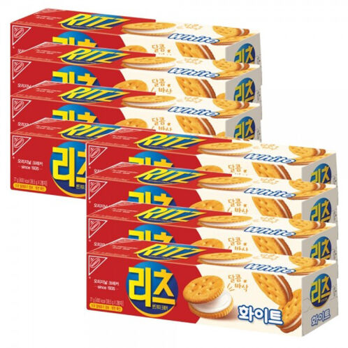 [리츠] 샌드위치 크래커 화이트 77g x8개입/쿠키