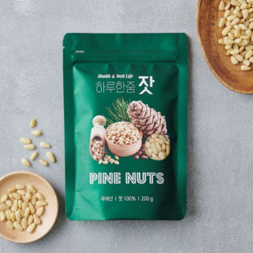 [25년 햇잣/백잣/200g] 가평잣(국내산)/하루한줌_건강 잣 200g