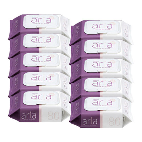 [아리아] 캡형_엠보싱 물티슈 80매*20팩 [두께 45gsm / 6단계 정수]