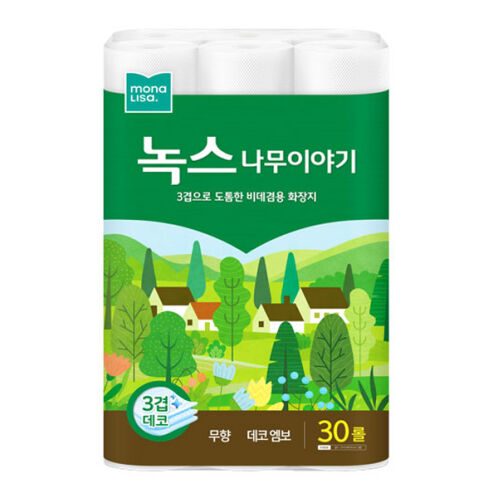 [모나리자] 녹스나무이야기 3겹 27m 30롤x4팩