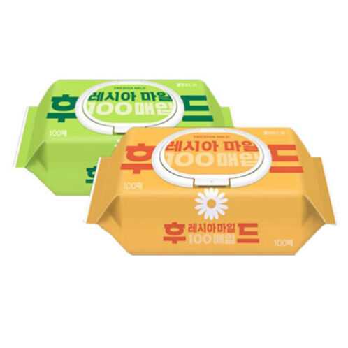 [코디] 쌍용 후레시아 물티슈 캡형100매x10