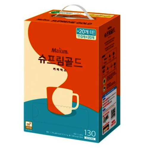 [맥심] 슈프림골드 커피믹스 130T