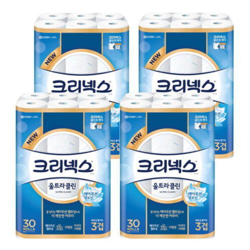 [크리넥스] 울트라클린 3겹 25m 30롤