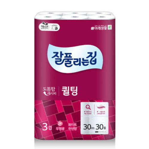 [잘풀리는집] 더 도톰한 퀼팅 3겹데코 30m 30롤
