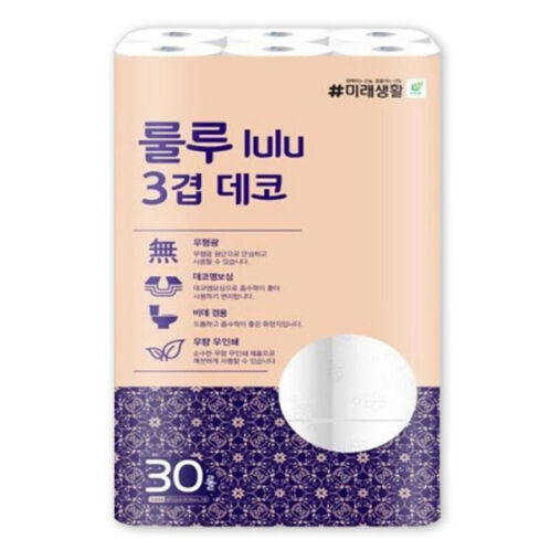 [잘풀리는집] 미래생활 룰루 3겹 22m 30롤*4팩