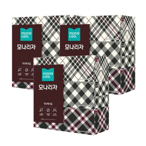 [모나리자] 미용티슈 150매x3입