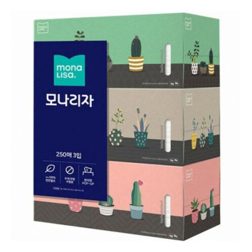 [모나리자] 미용티슈 250매x3입