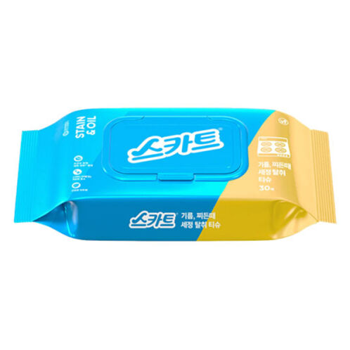 [스카트] 기름 찌든때 세정탈취티슈 30매x5개