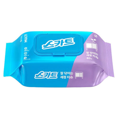 [스카트] 잘 닦이는 세정티슈 80매x5개