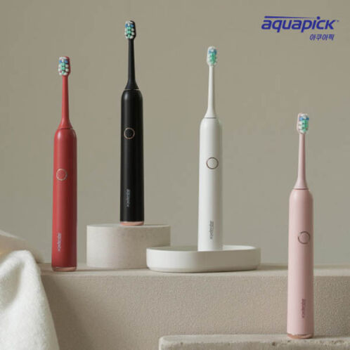 [아쿠아픽] 음파전동칫솔 AQ-102(화이트/레드/핑크/블랙)