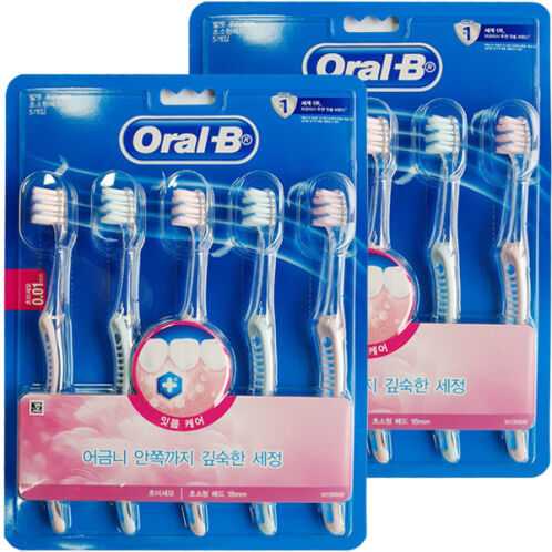 [오랄비] 벨벳 잇몸케어 칫솔 5입X2개(10입)