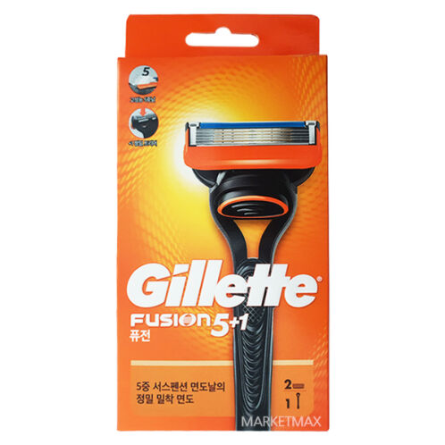 [질레트] 퓨전 면도기 매뉴얼 2UP (본체1개/면도날2개)