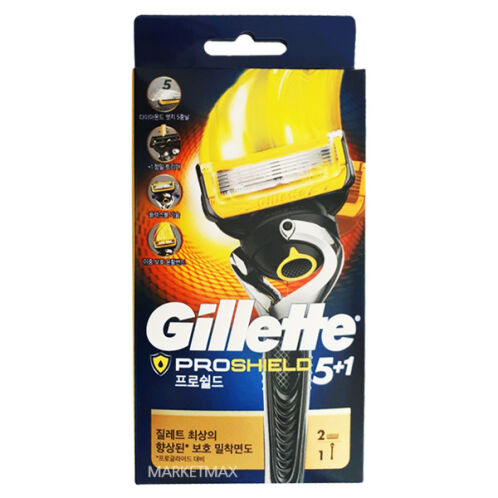 [질레트] 프로쉴드 옐로우 면도기 2UP (본체1개/면도날2개)