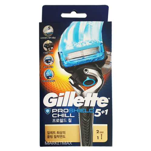 [질레트] 프로쉴드 옐로우 면도기 2UP (본체1개/면도날2개)