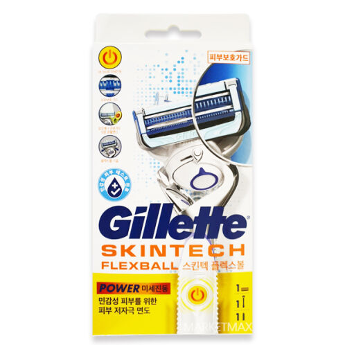 [질레트] 스킨텍 면도기 매뉴얼 2UP (본체1개/면도날2개)