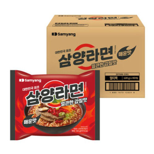 [삼양식품] 삼양라면 매운맛(5입멀티) 40개입