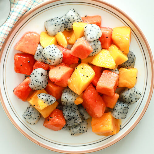 [웰루츠] 딤섬 3종 혼합과일 다이스 [망고/레드파파야/용과] 1kg×2ea