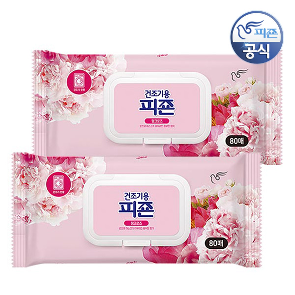 피죤 건조기용 드라이시트 오리지널 80매x2